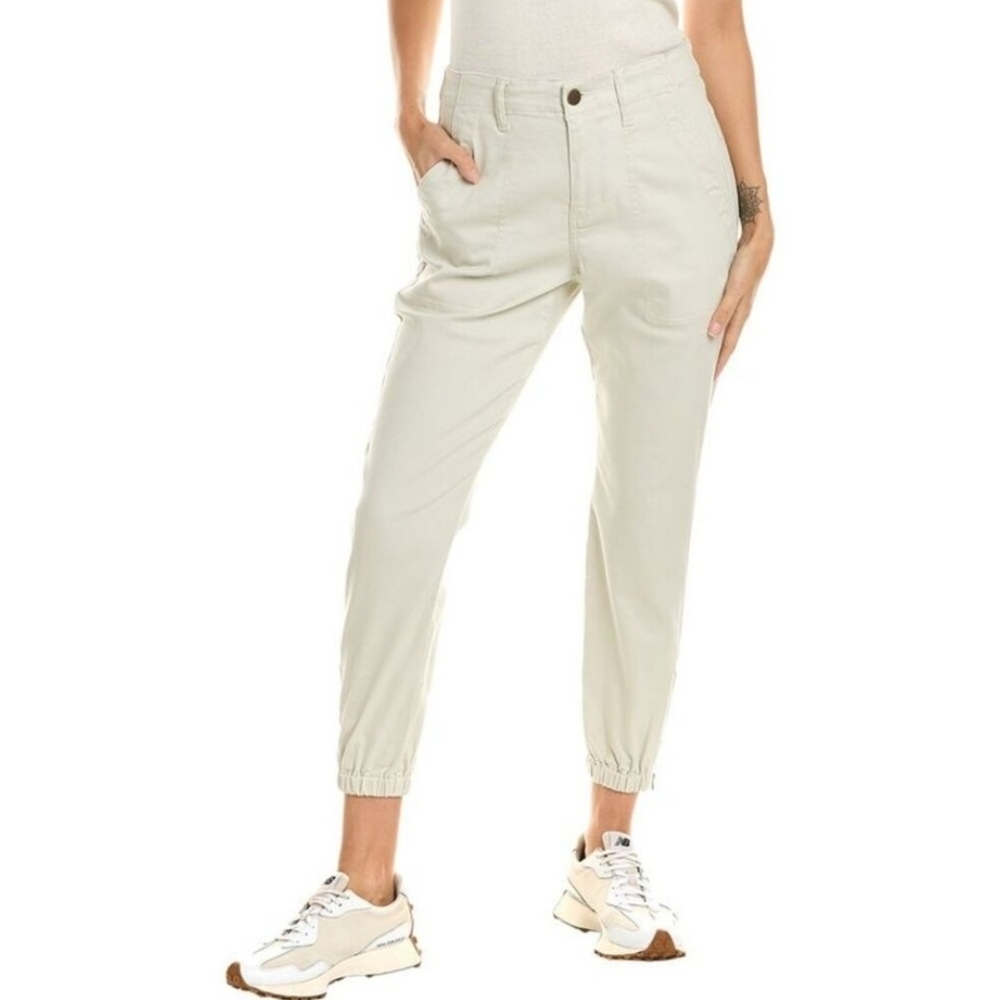 CAbi Compass Chore Utility Pant Size 6 Oyster Neutral Jogger Ankle Zip Pants - Picture 3 of 11